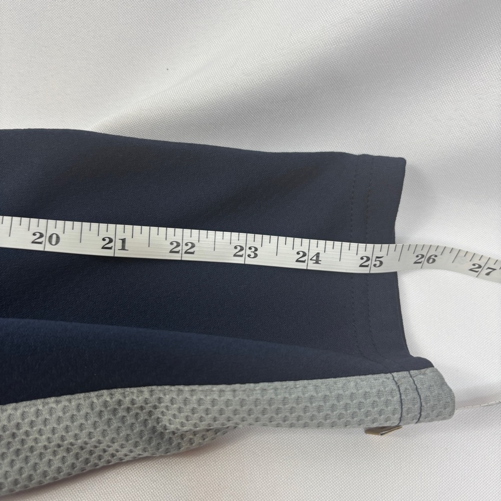 Alo Coolfit Mens Track Jacket Full Zip Navy Blue Gray Size Large - Picture 12 of 12